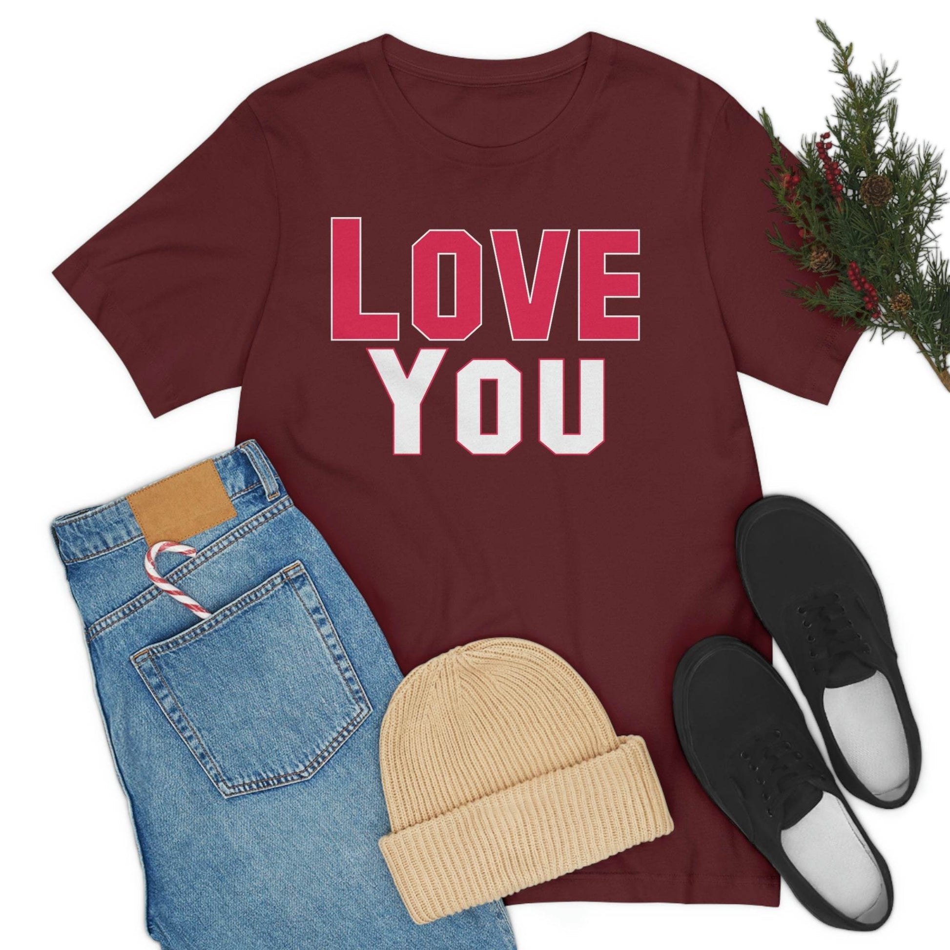 Love you T-shirt - Giftsmojo