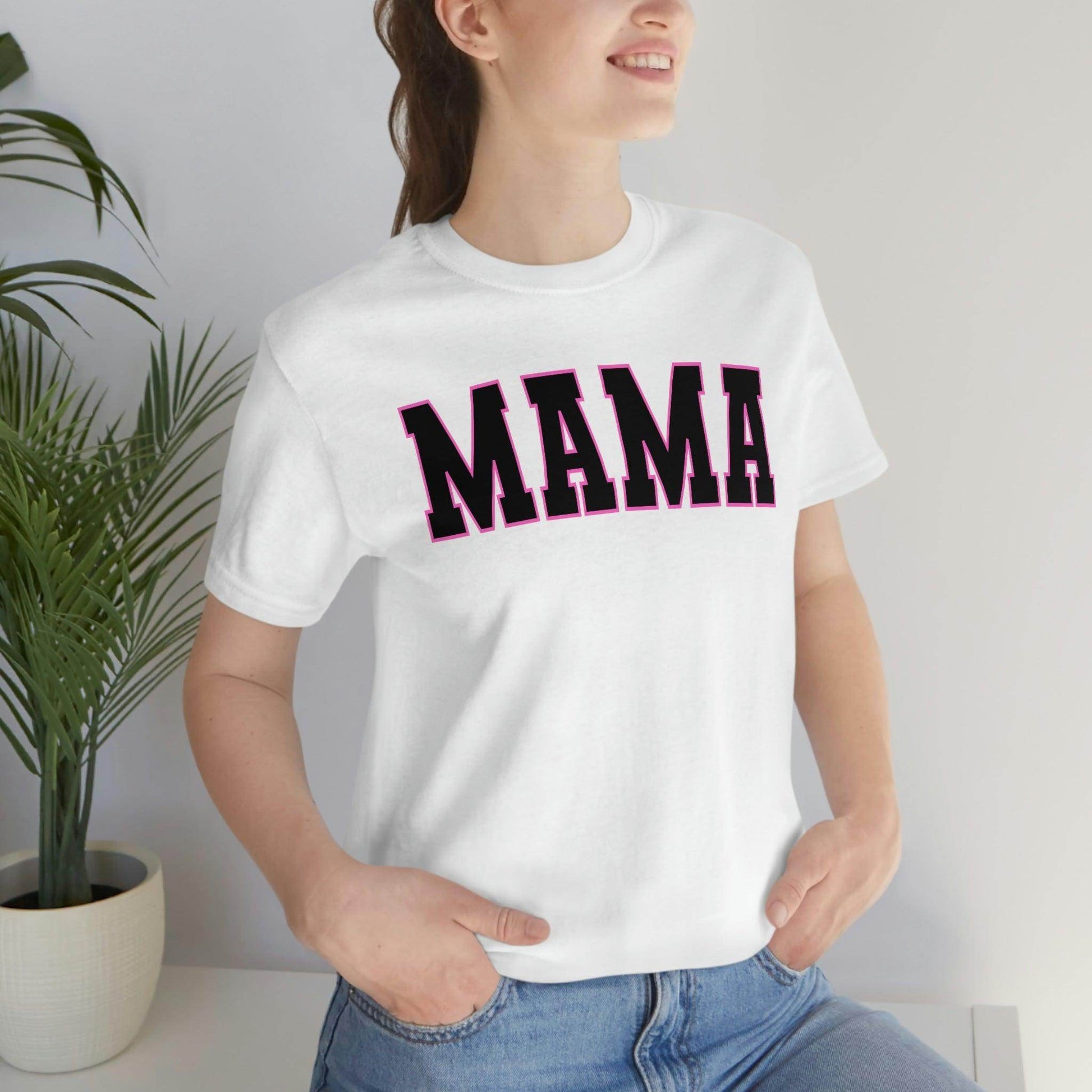Cute Mama shirt mom shirt gift for her - mothers day shirt mothers day gift mom life shirt - retro mama shirt boy mama shirt mama t-shirt - Giftsmojo