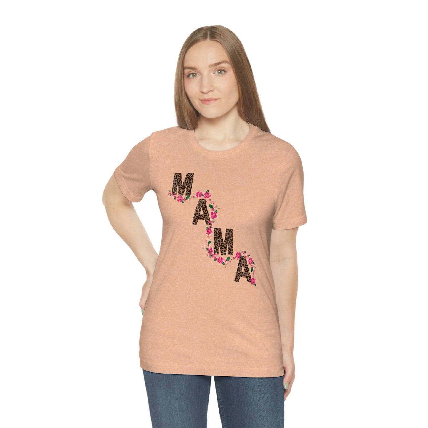 Leopard print Mama shirt Flower mama shirt - Leopard Mama Shirt mothers day shirt new mom shirt - Giftsmojo