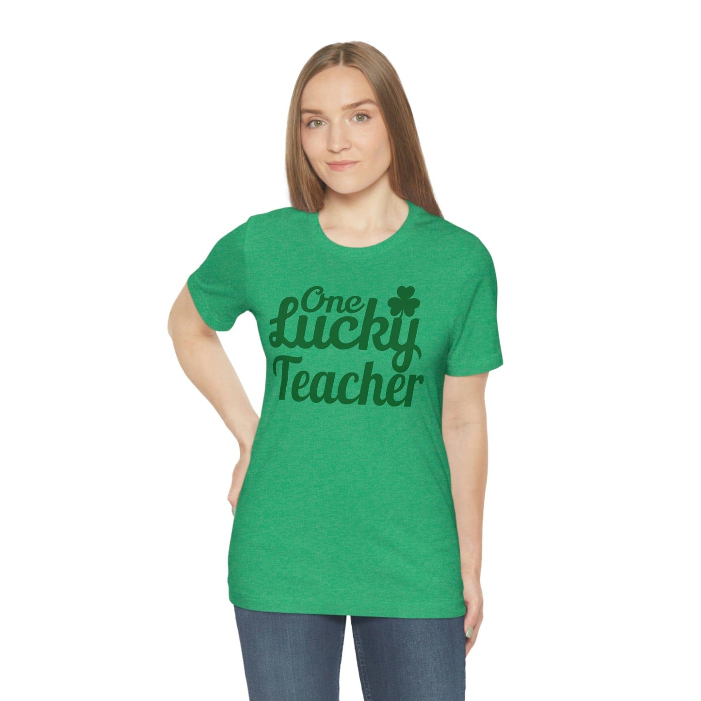 One Lucky Teacher Shirt feeling Lucky St Patrick's Day shirt - Funny St Paddy's day Funny Shirt - Giftsmojo