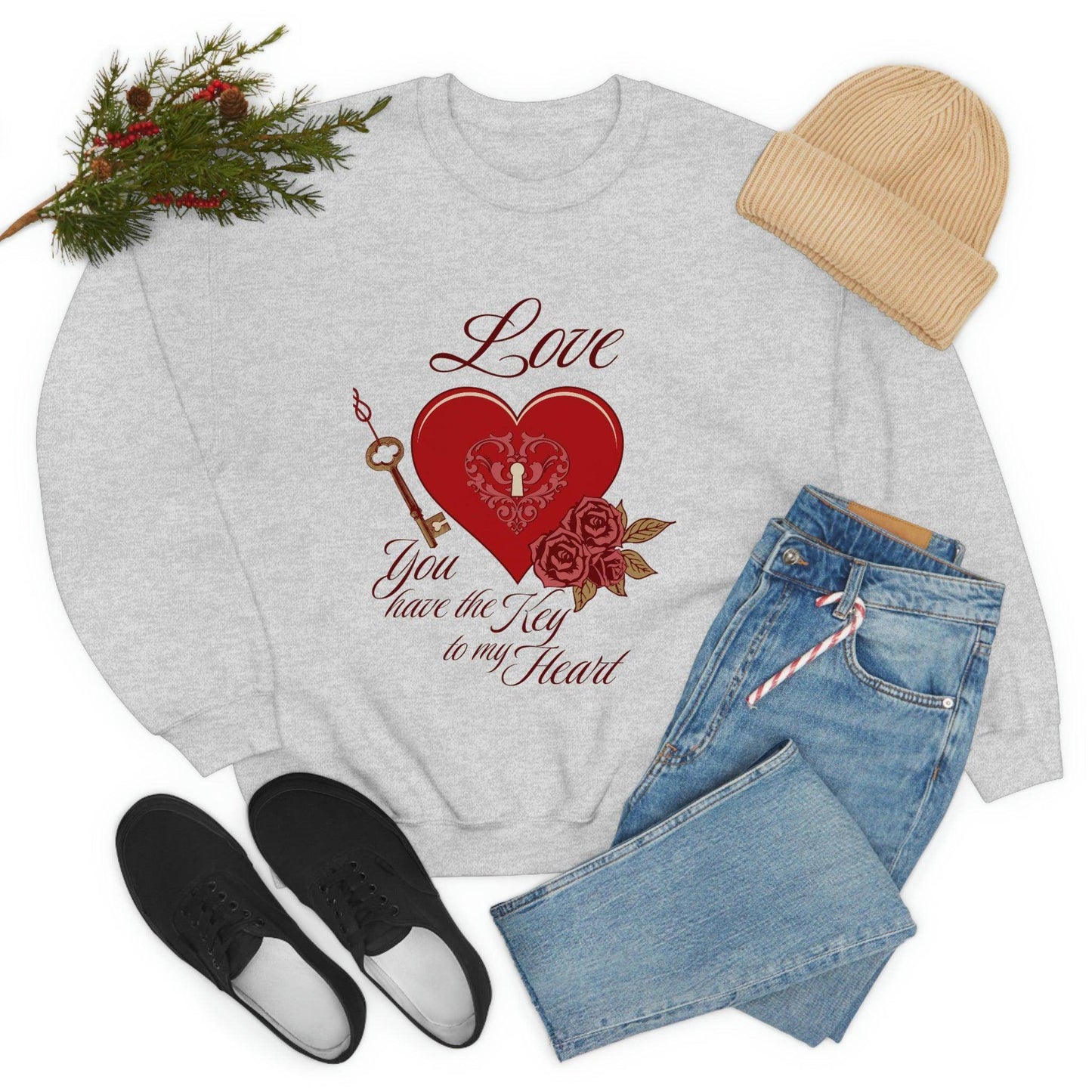 Love you have the key to my heart Sweatshirt - Giftsmojo