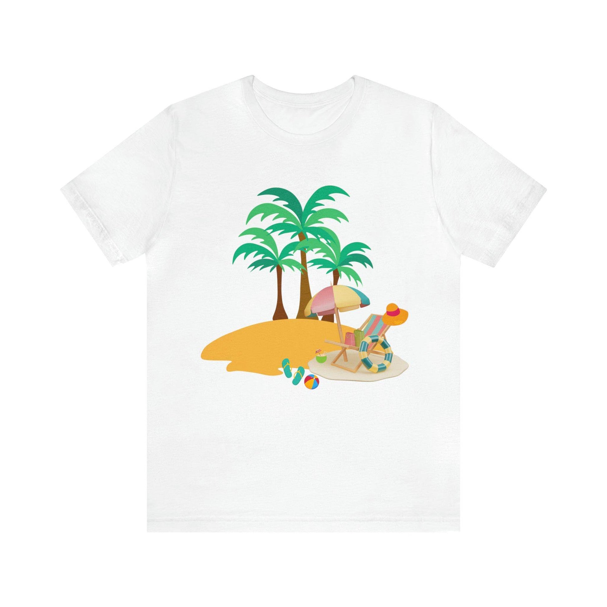 Beach shirt, Beach t-shirt, Summer shirt, Beachwear, Beach fashion, Tropical print, Trendy design, Stylish beach apparel - Giftsmojo