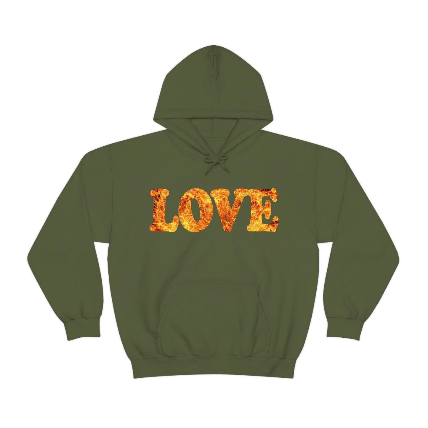 Love Fire Hooded Sweatshirt - Giftsmojo