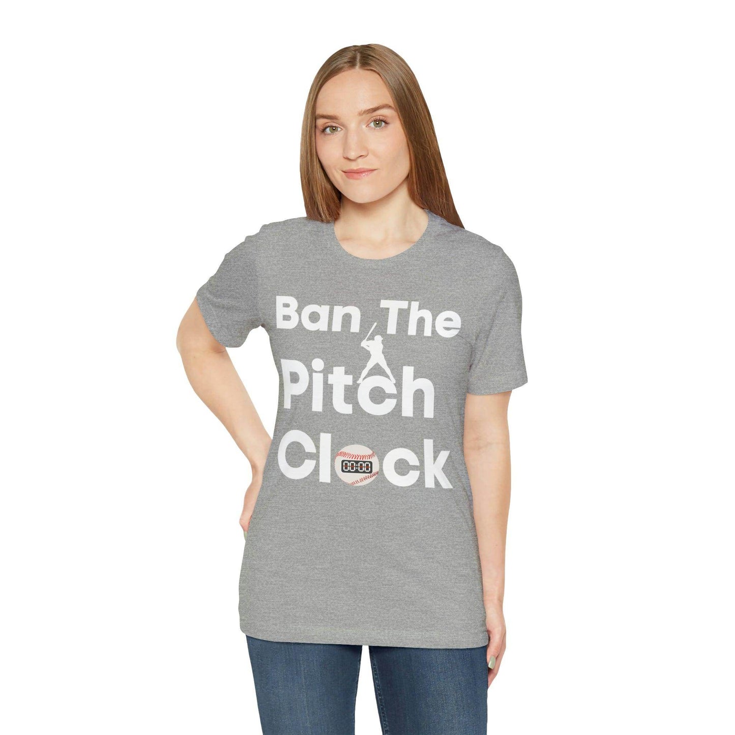 Ban The Pitch Clock in Baseball Ban Baseball Pitch Clock - Show Your Support By Wearing this shirt to the Games - Giftsmojo