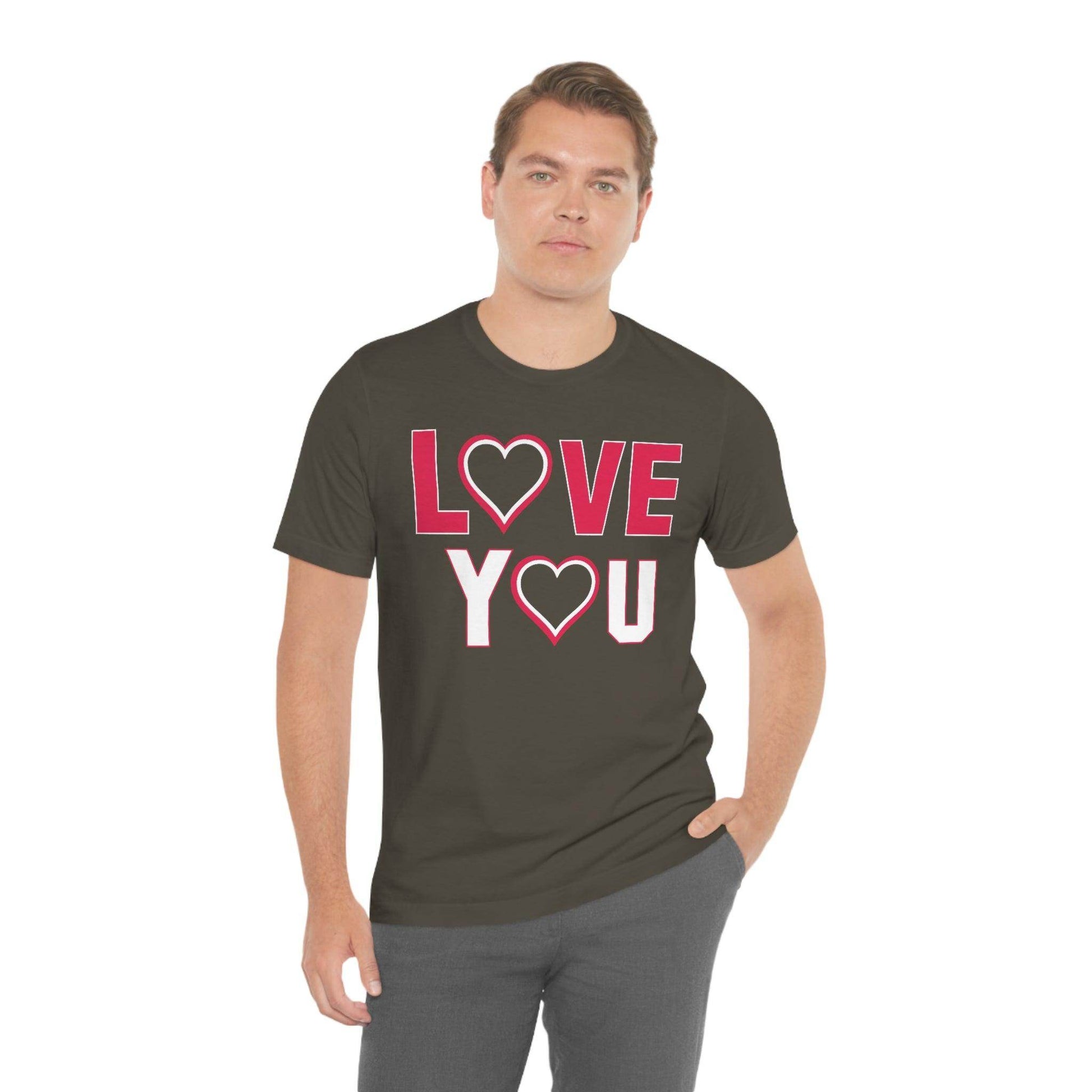 love you heart Tee - Giftsmojo
