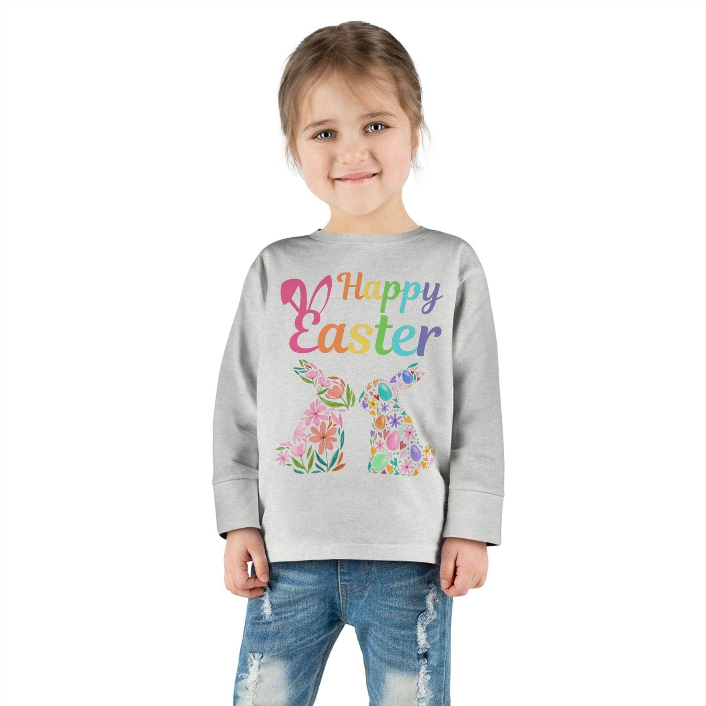 Happy Easter Toddler Long Sleeve Tee - Giftsmojo