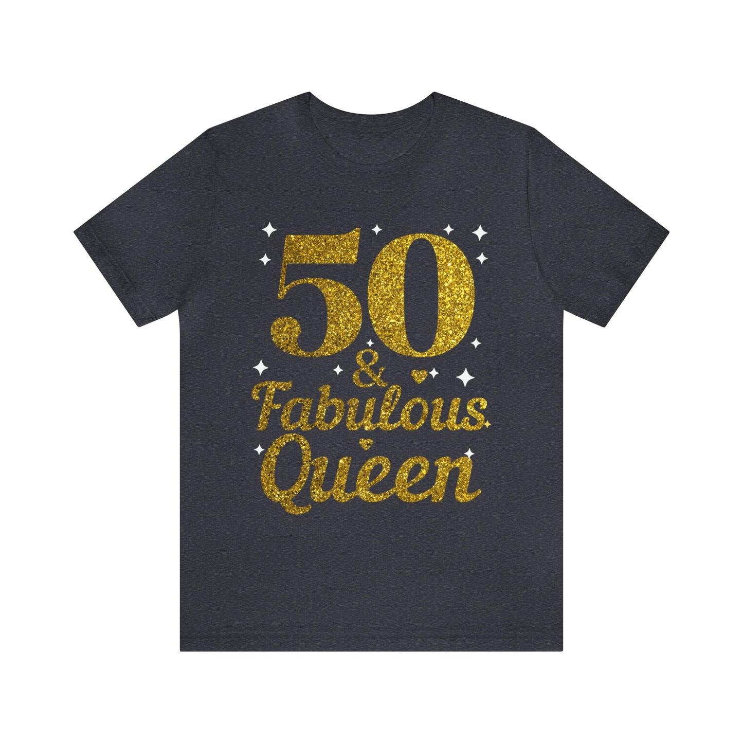 Funny 50th birthday shirt, 50th birthday Tshirt, 50 and fabulous Queen, birthday queen shirt, Gift for 50th birthday, Vintage shirt, birthday gift, birthday girl shirt, mom’s birthday gift, mom gift, wife gift,