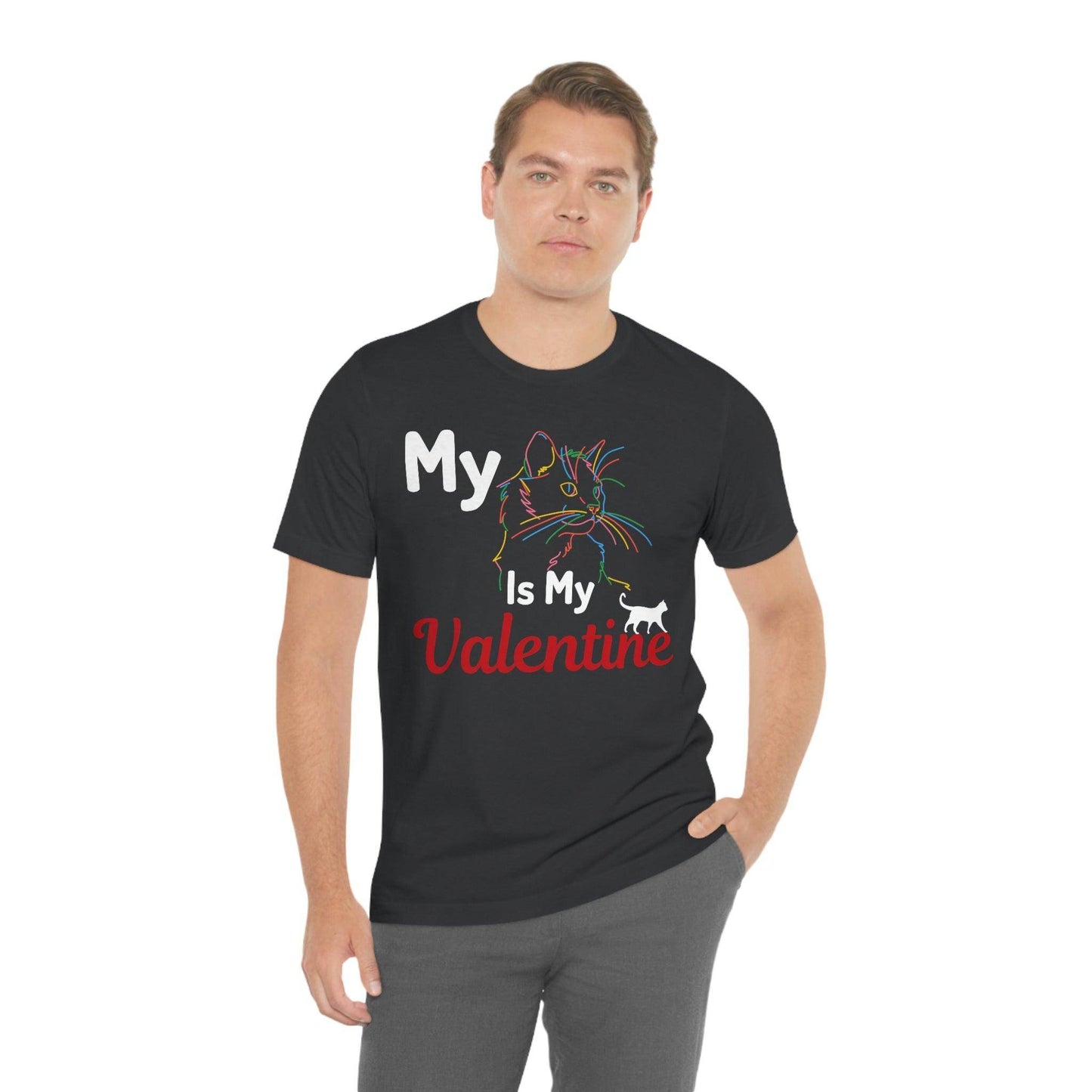 My Cat is My Valentine, Cute Pet lover Valentine shirt - Cute Cat lover shirt - Cat Mom shirt - Giftsmojo