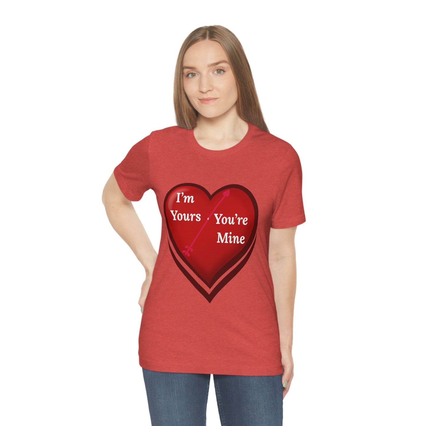 I'm Yours and You're Mine Heart Tee - Giftsmojo