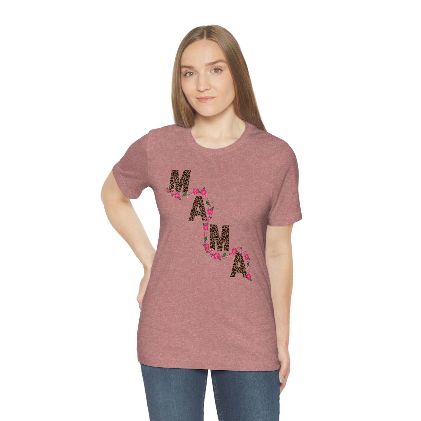 Leopard print Mama shirt Flower mama shirt - Leopard Mama Shirt mothers day shirt new mom shirt - Giftsmojo
