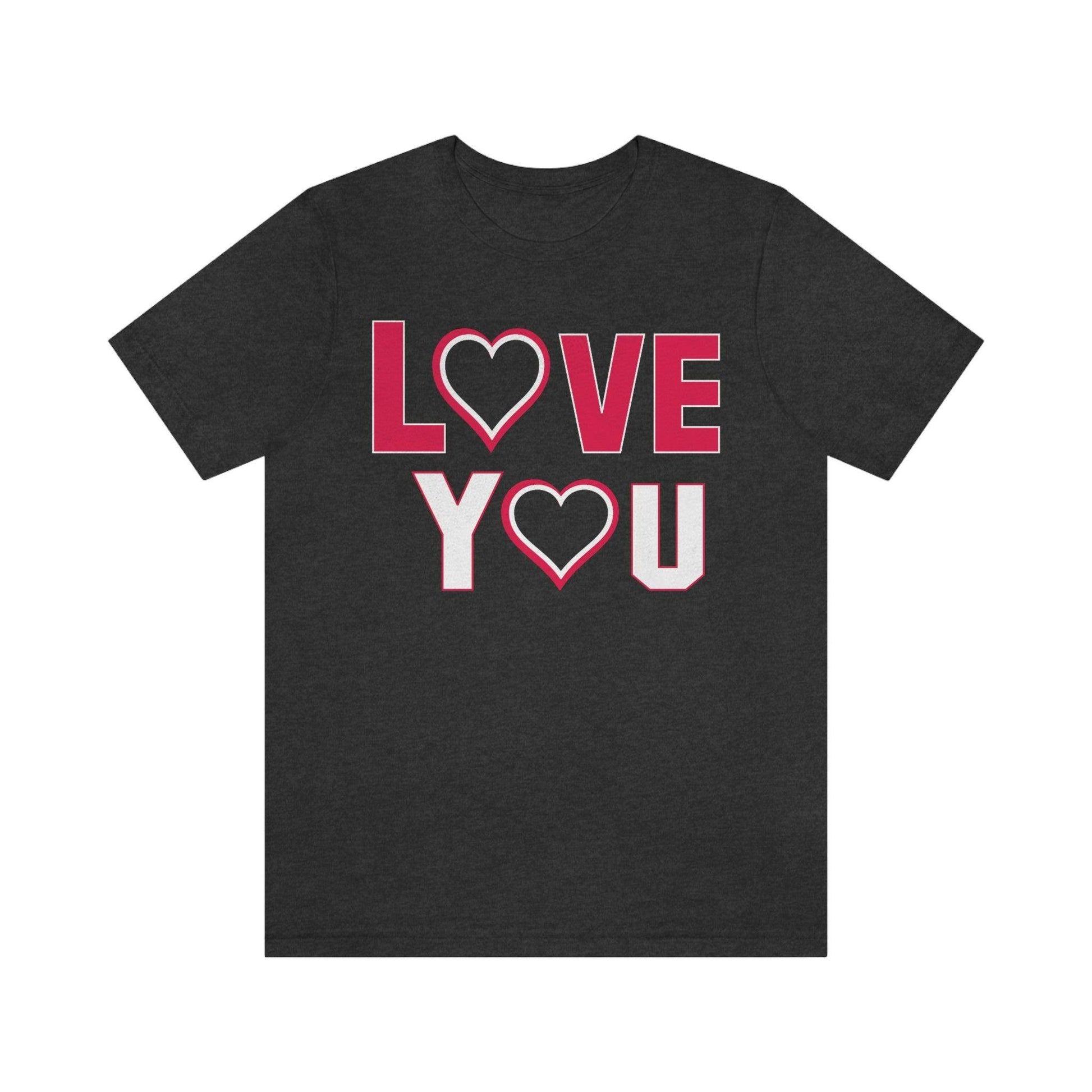 love you heart Tee - Giftsmojo