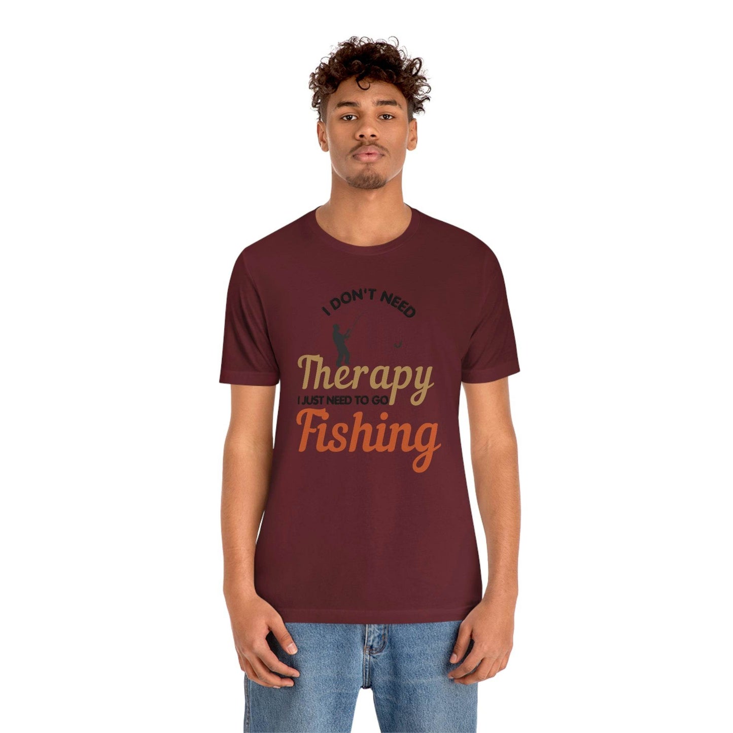 I don't need therapy I just need to go Fishing shirt, fishing shirt, dad shirt, father's day shirt, gift for Dad - Giftsmojo