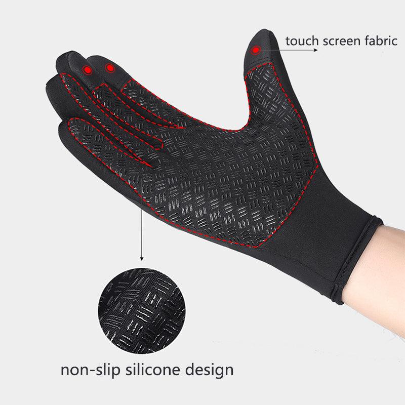 Winter Gloves Touch Screen Riding Motorcycle Sliding Waterproof Sports Gloves With Fleece - Giftsmojo
