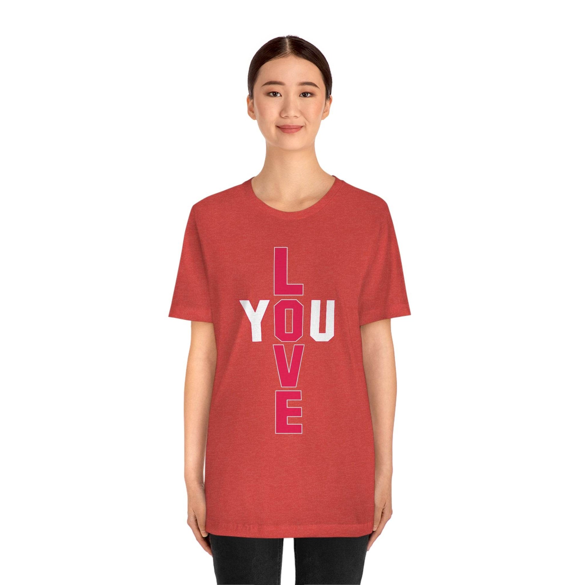 T-shape Love you Tee - Giftsmojo