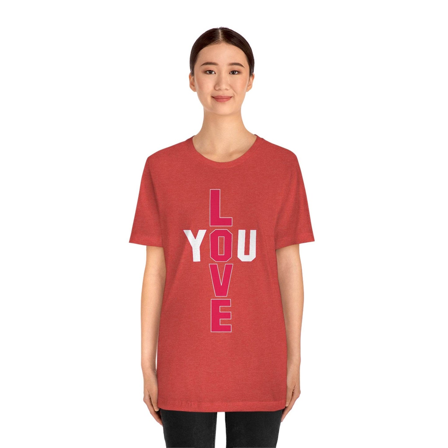 T-shape Love you Tee - Giftsmojo