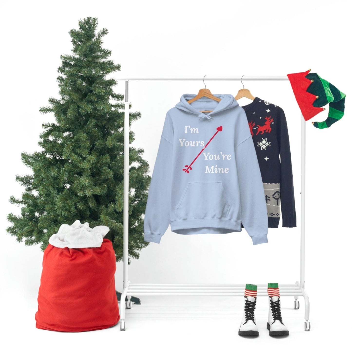 I'm Yours and You're Mine Hooded Sweatshirt