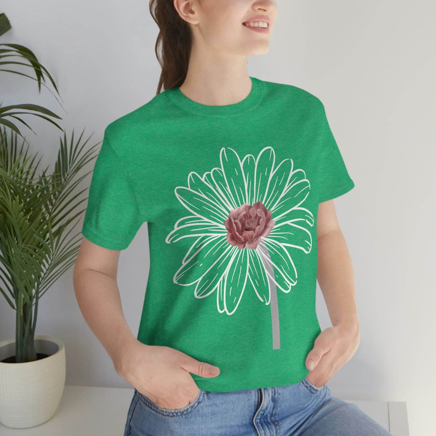 Flower Tshirt, Vintage Flower Shirt, Vintage Botanical Shirt, Vintage T-shirt, Graphic Tshirt, Botanical Print, Wildflower shirt, floral Tee - Giftsmojo