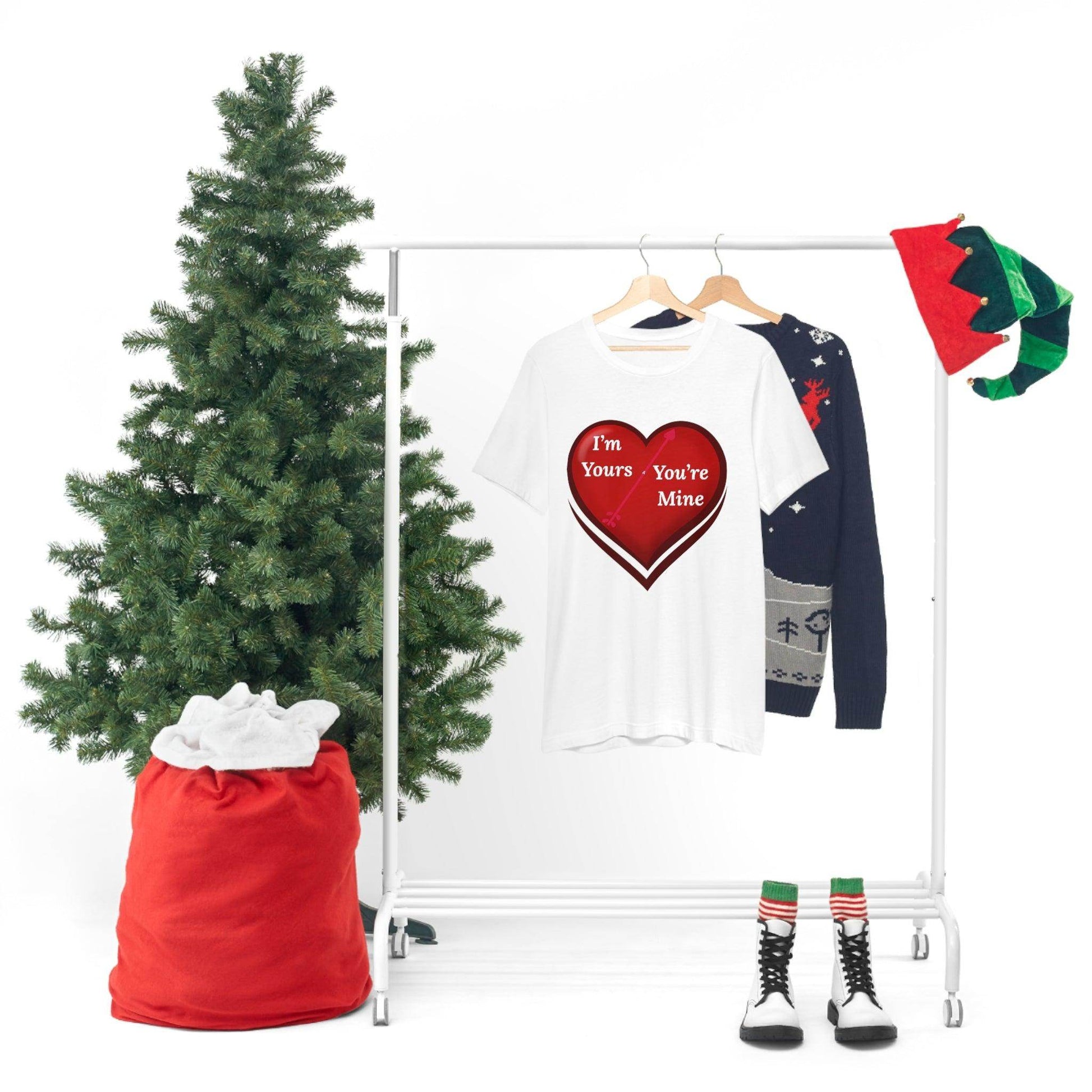 I'm Yours and You're Mine Heart Tee - Giftsmojo