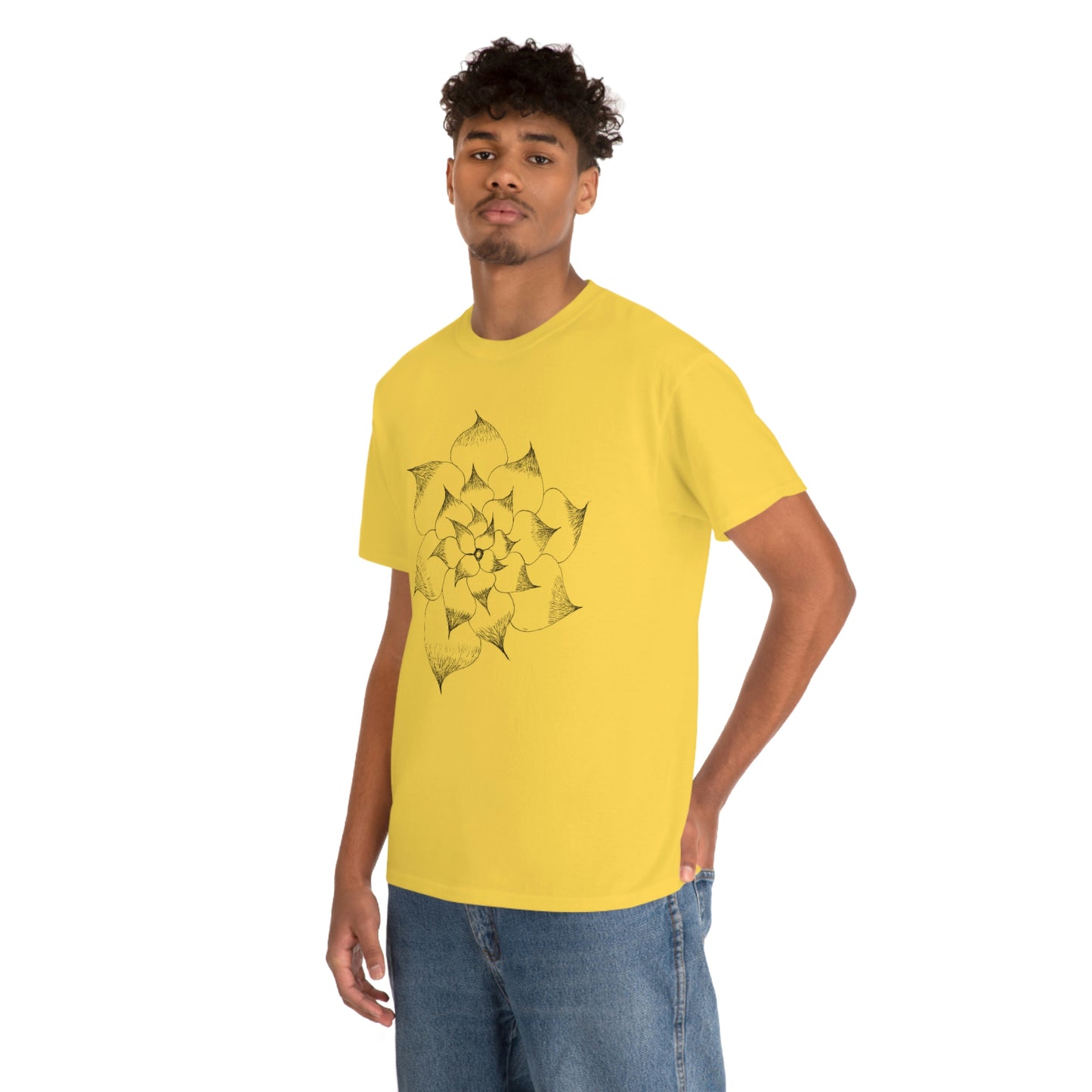 Flower Tee, custom designed tee, flower t-shirt, floral graphic tee