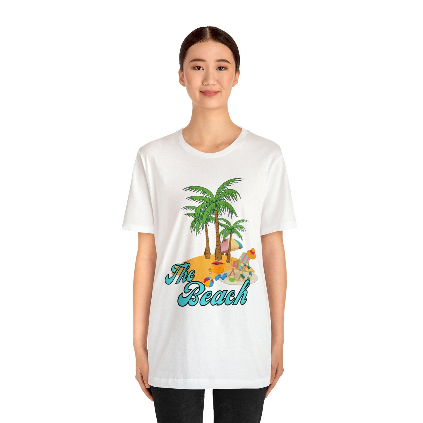 The Beach shirt, Beach t-shirt, Summer shirt, Beachwear, Beach fashion, Tropical print, Trendy design, Stylish beach apparel