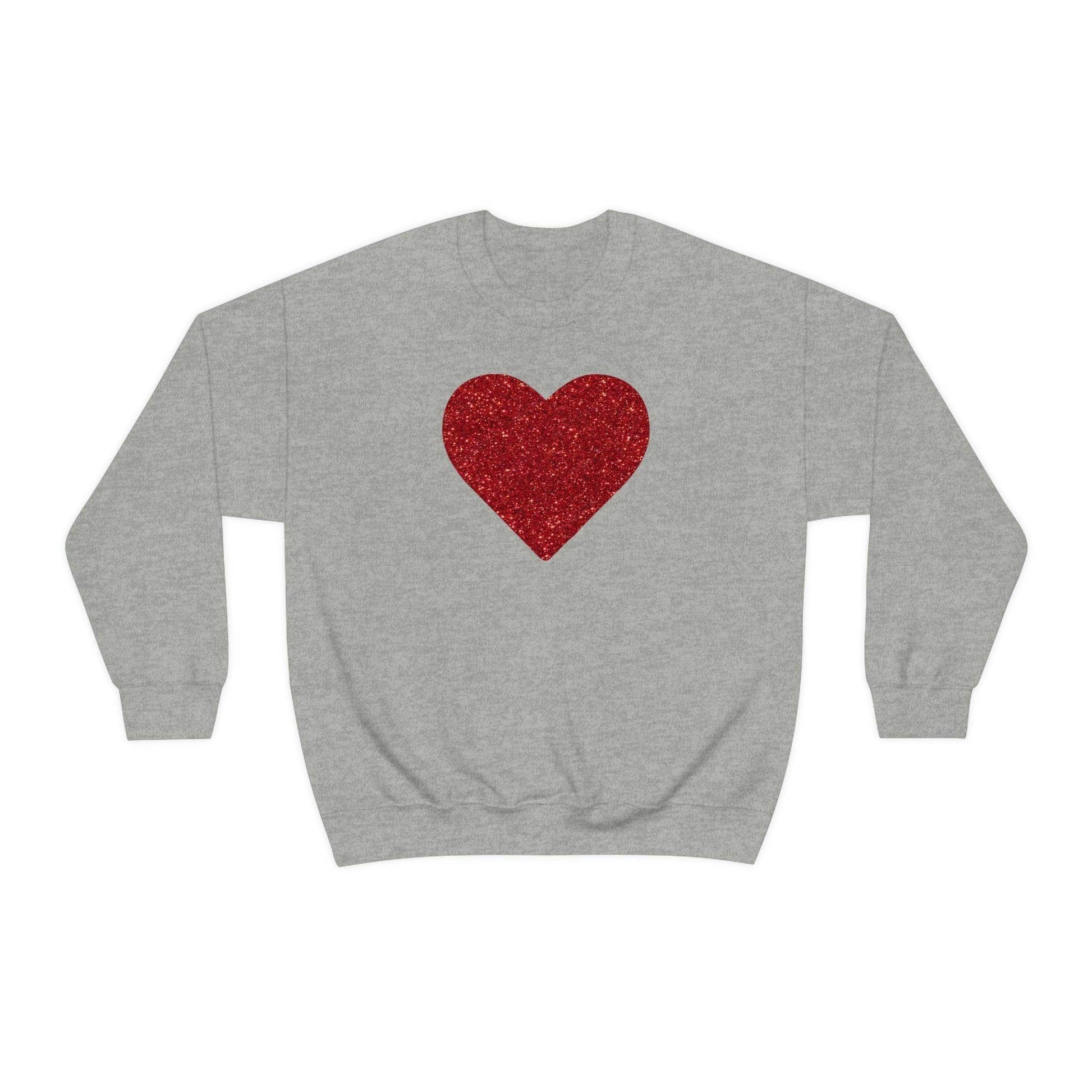 Heart Sweatshirt Love sweatshirt Love Shirt Cute Love Shirt with Heart Valentine sweatshirt - Matching Love shirt Girlfriend gift Boyfriend - Giftsmojo