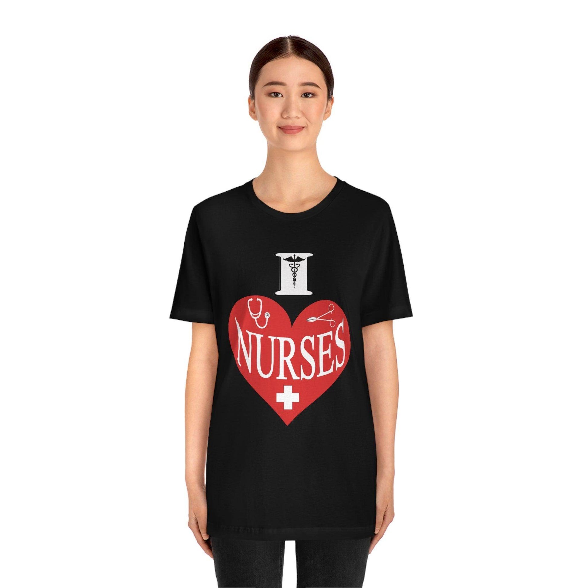 I love Nurses Tee - Giftsmojo