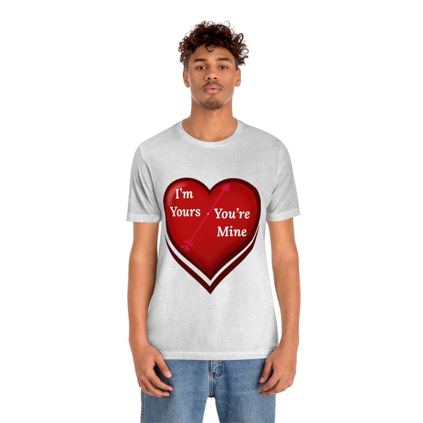 I'm Yours and You're Mine Heart Tee - Giftsmojo