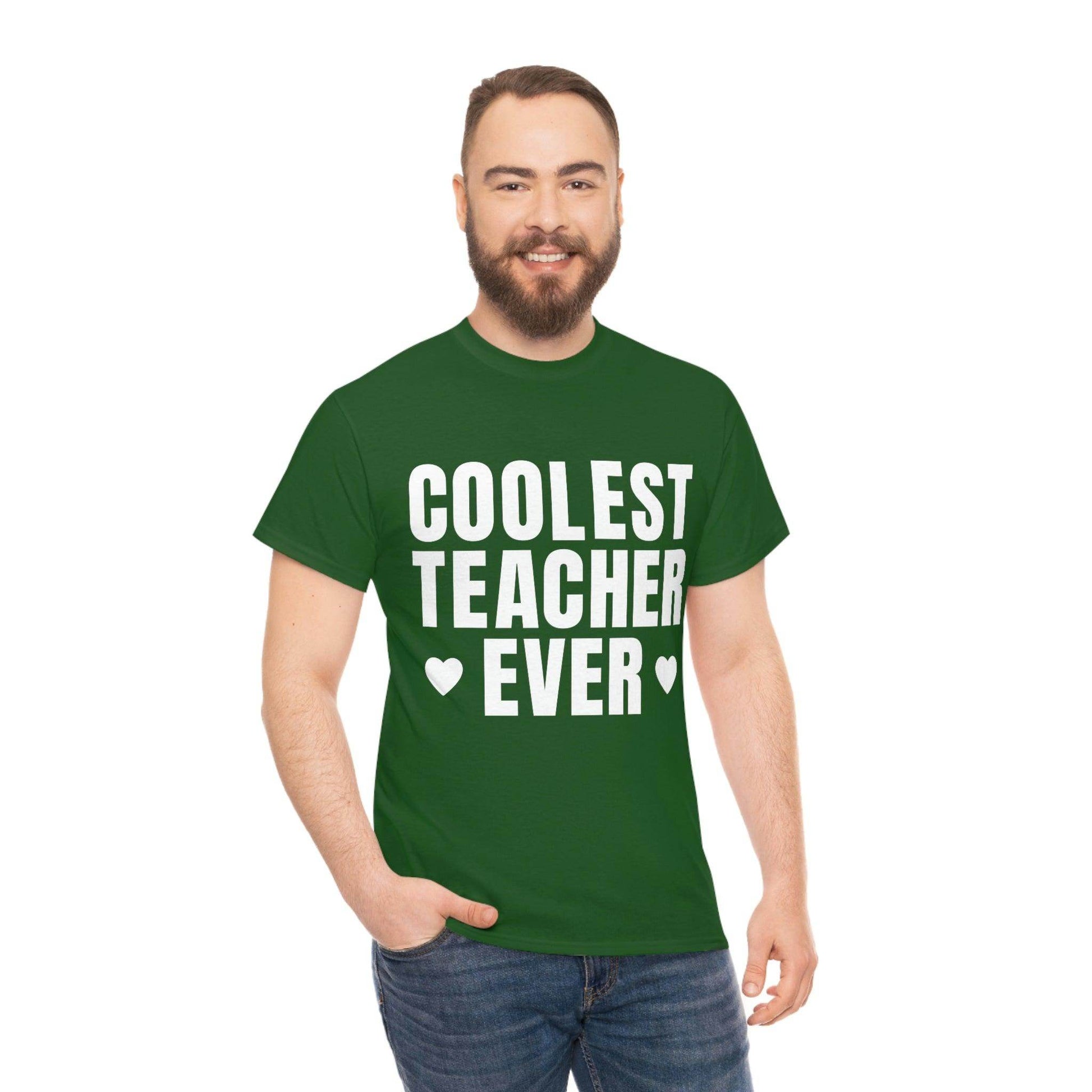 Coolest Teacher Ever Tee - Giftsmojo