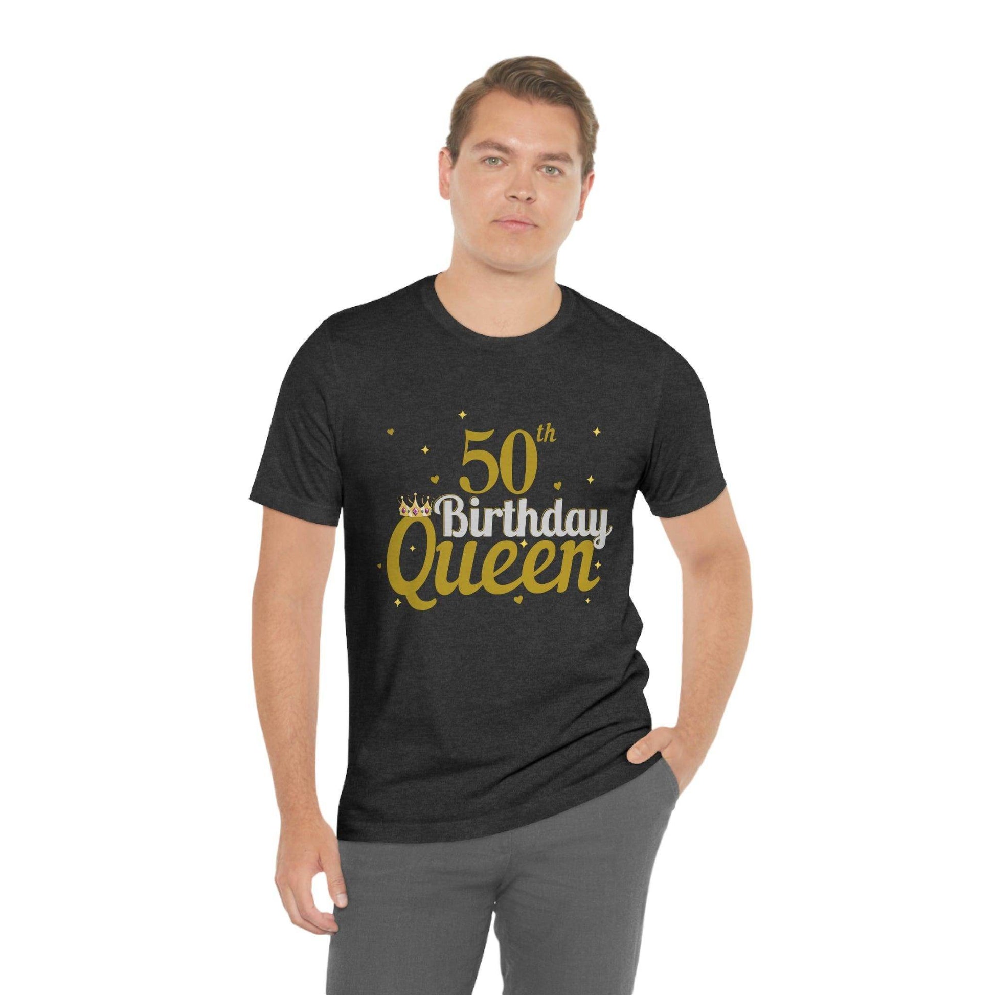 50th birthday queen shirt, birthday shirt, gift for her - Giftsmojo