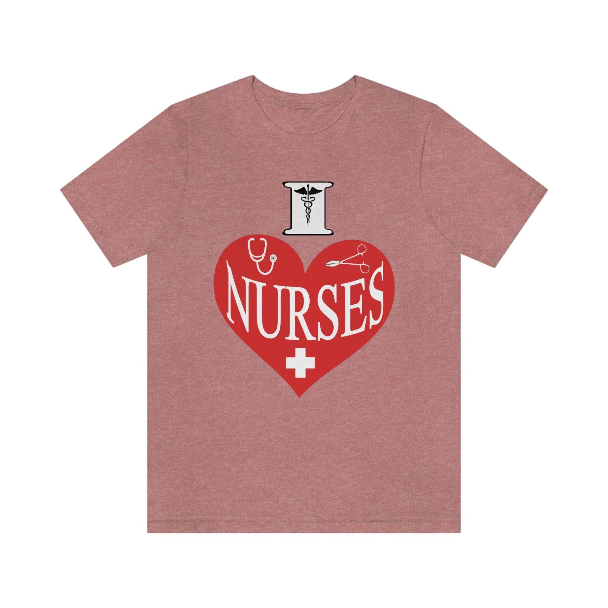 I love Nurses Tee - Giftsmojo