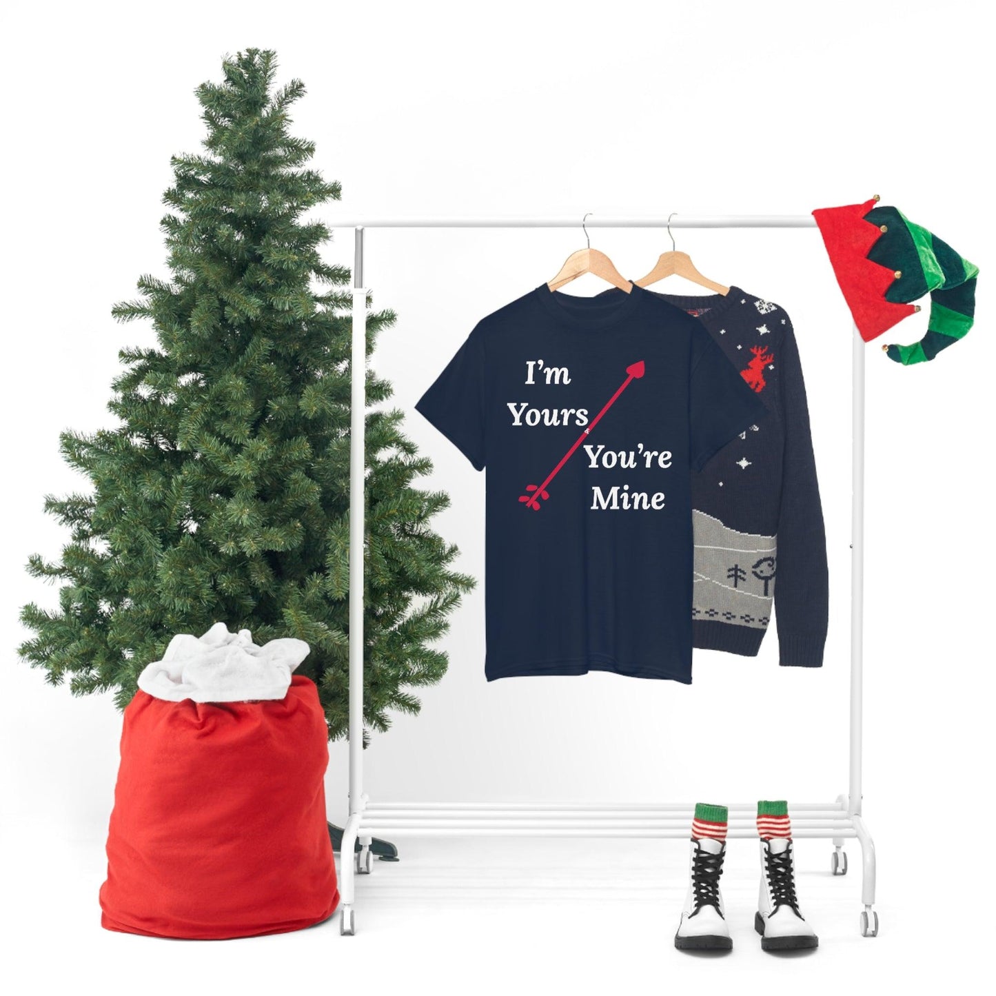 I'm Yours and You're Mine Cotton Tee - Giftsmojo