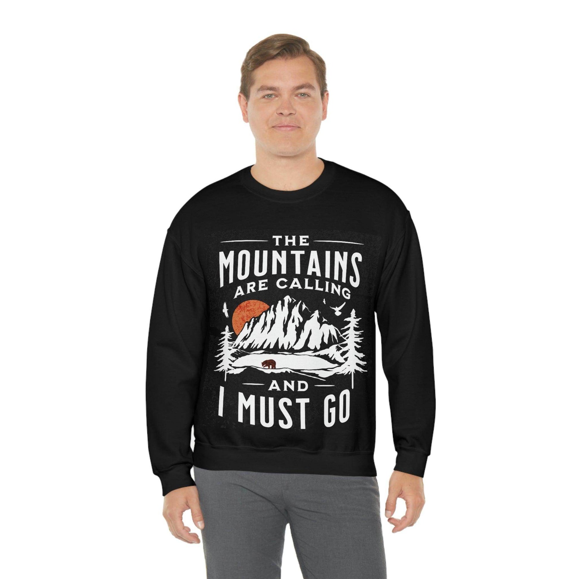 The Mountains are calling Crewneck Sweatshirt - Giftsmojo
