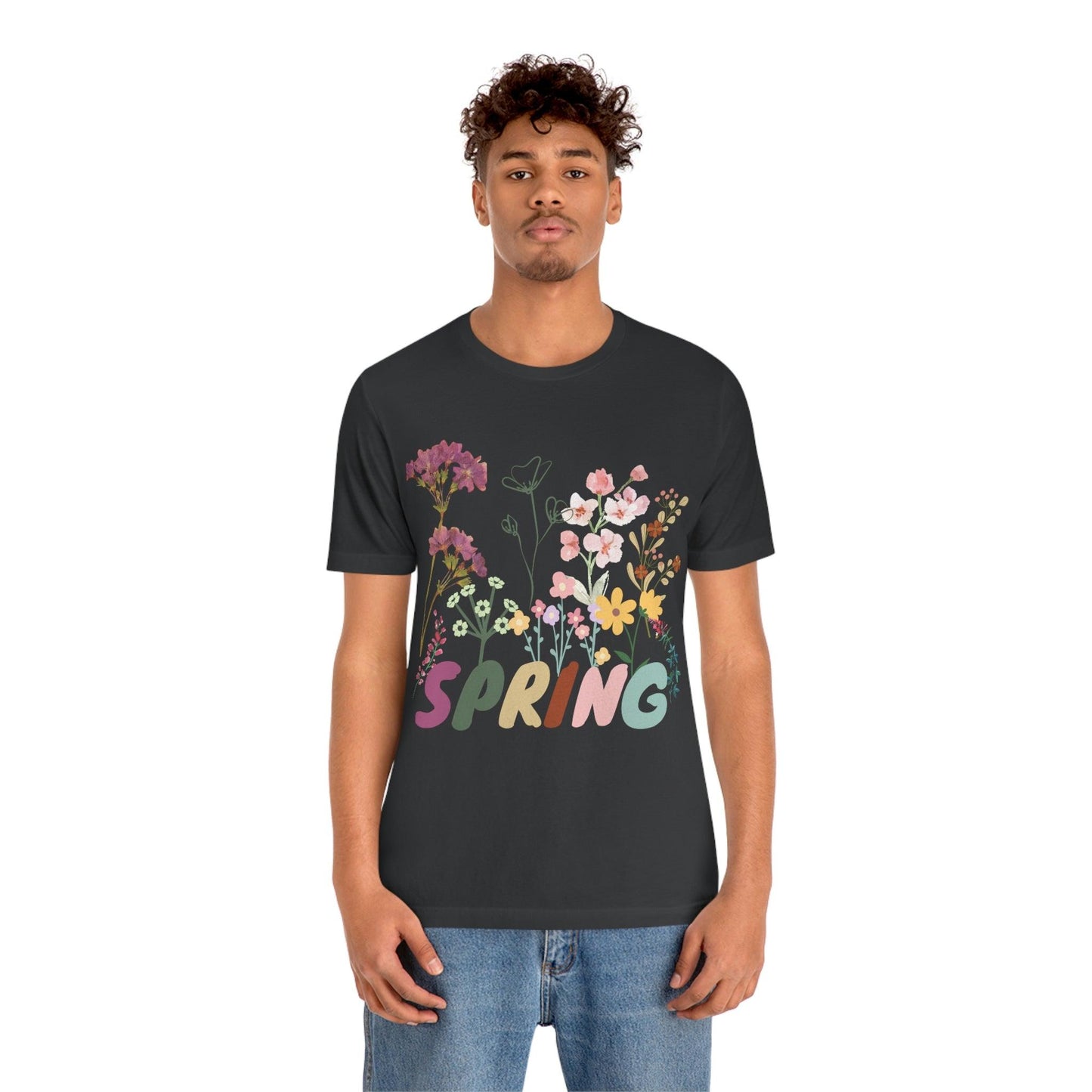 Spring Shirt, Flower T shirt, Vintage Botanical Shirt, Vintage T-shirt, Graphic Tshirt, Botanical Print, Vintage Flower Shirt, Wildflower,