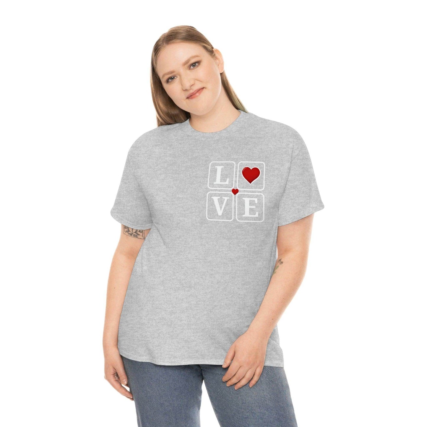 Love square Hearts T-shirt - Giftsmojo
