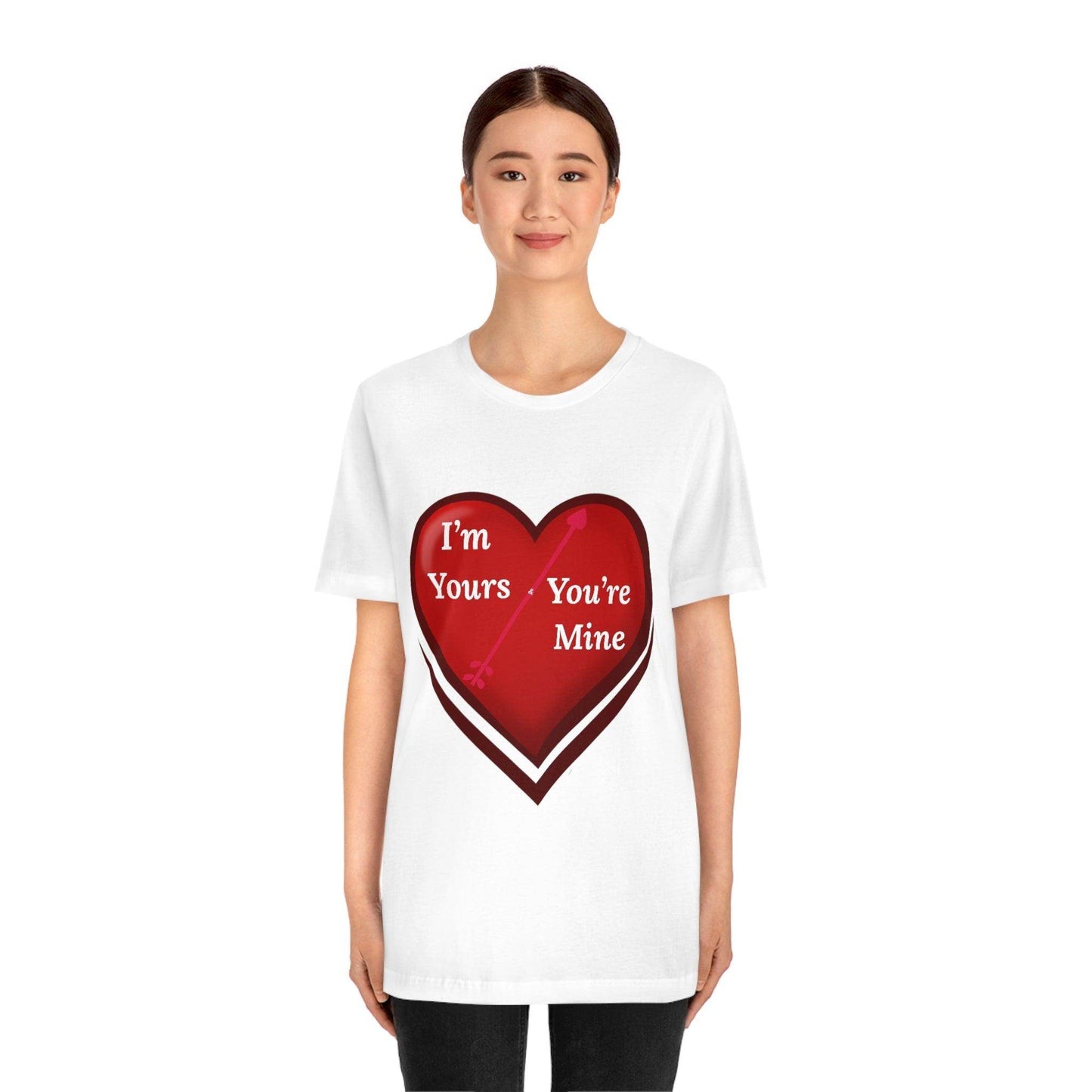 I'm Yours and You're Mine Heart Tee - Giftsmojo