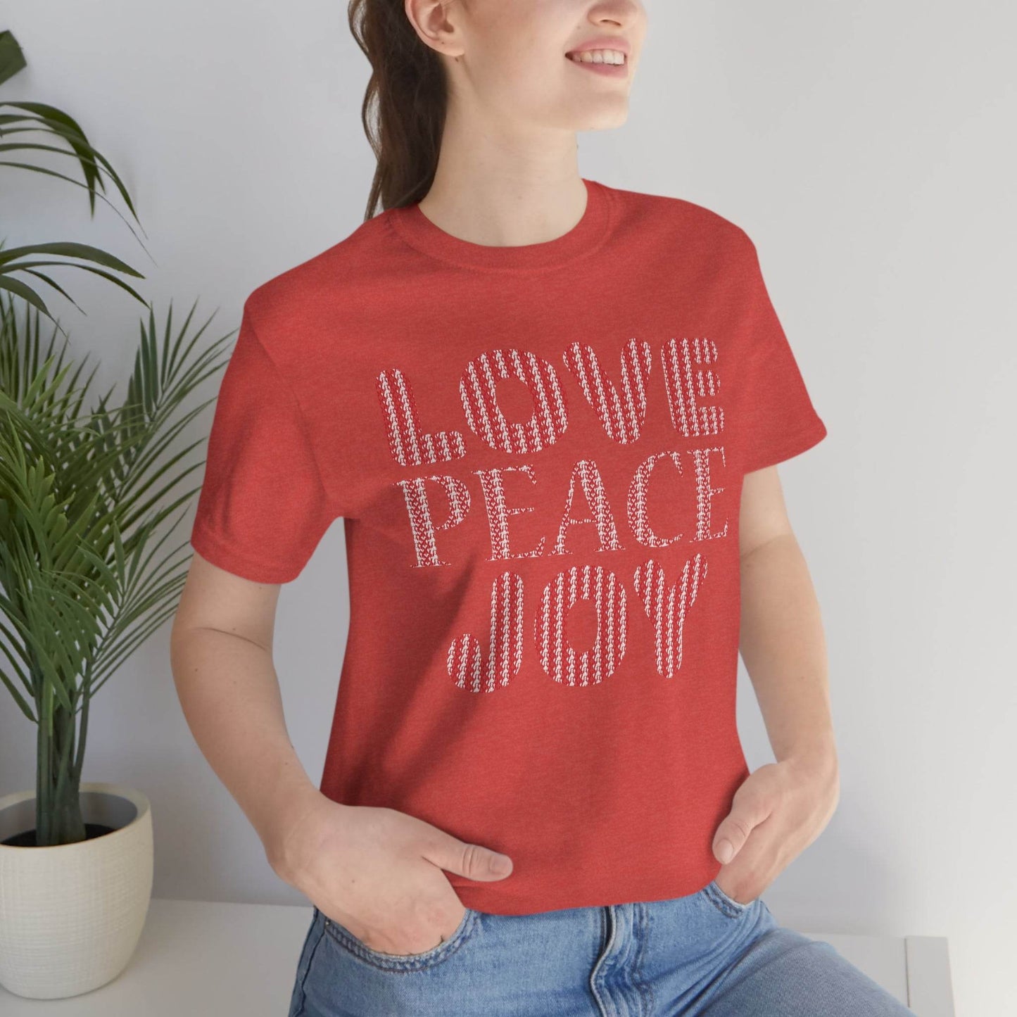 love peace joy Tee - Giftsmojo