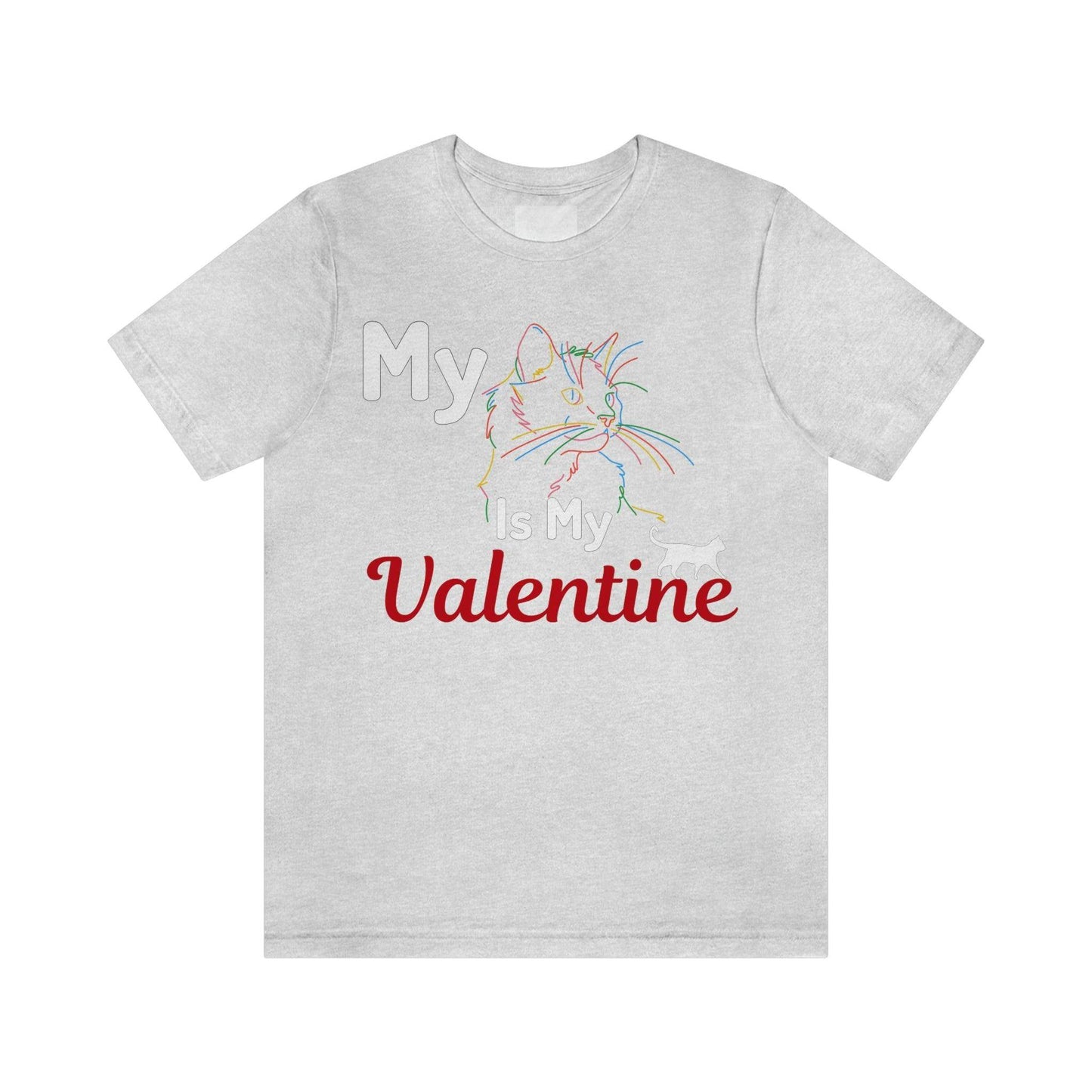 My Cat is My Valentine, Cute Pet lover Valentine shirt - Cute Cat lover shirt - Cat Mom shirt - Giftsmojo