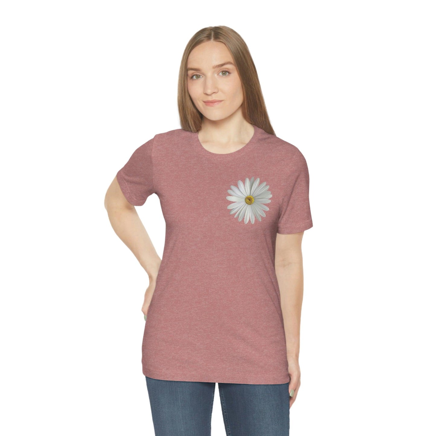 Daisy Shirt Floral Shirt Gift, Boho Shirt, Birth Month Flower, Gift For Mom, Daisy Women Shirt Flower Tee Summer Shirt, - Giftsmojo