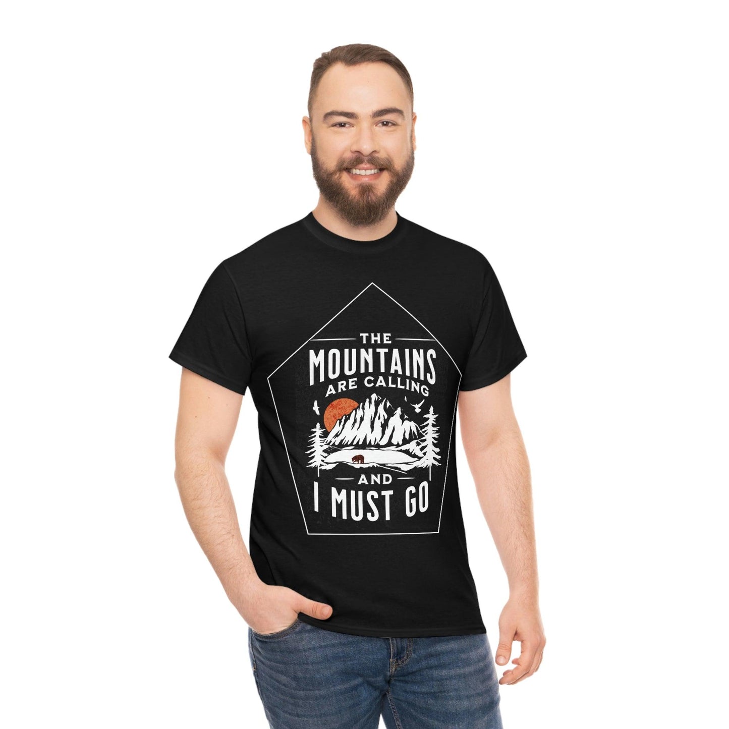 The Mountains are Calling and I Must Go Tee - Giftsmojo