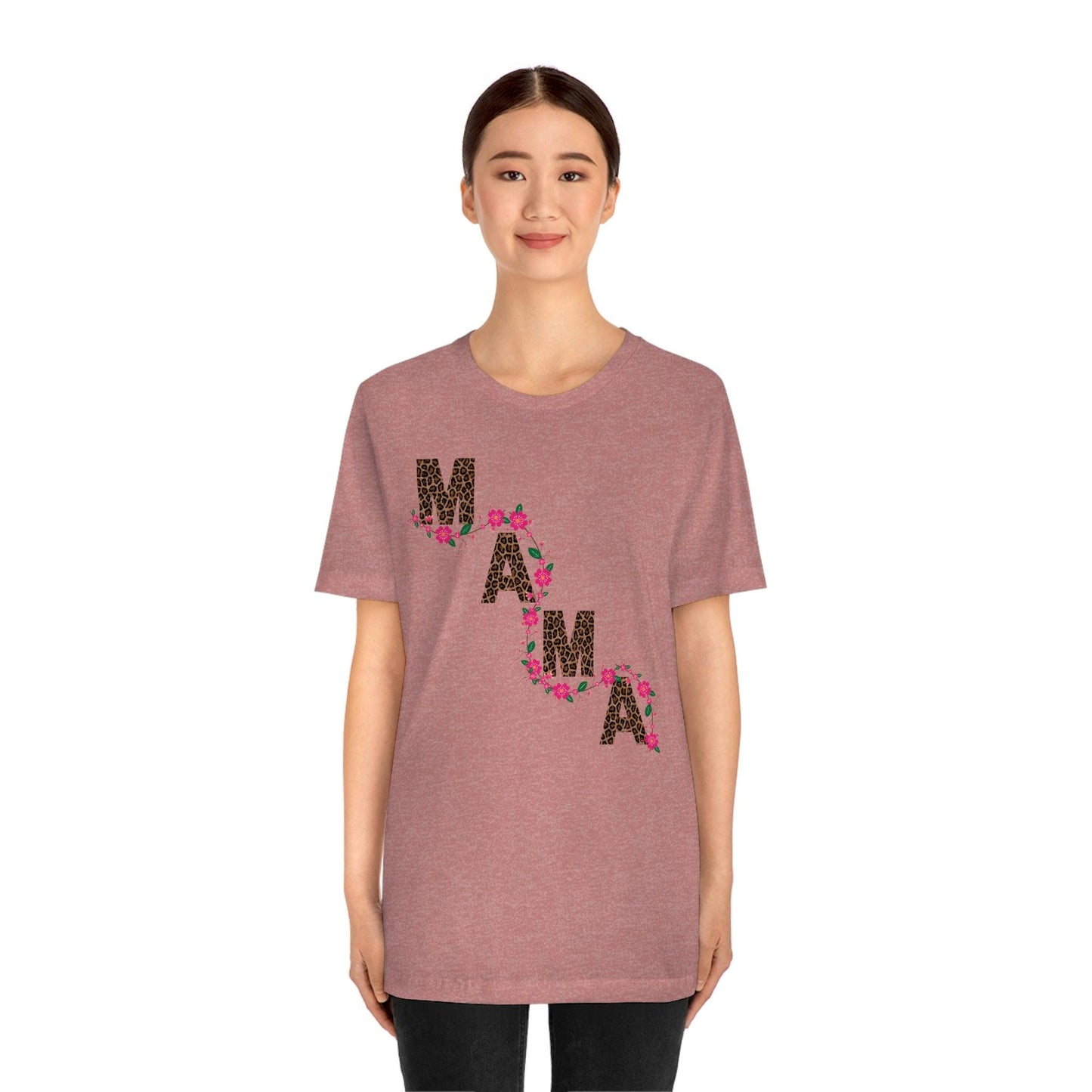 Leopard print Mama shirt Flower mama shirt - Leopard Mama Shirt mothers day shirt new mom shirt - Giftsmojo