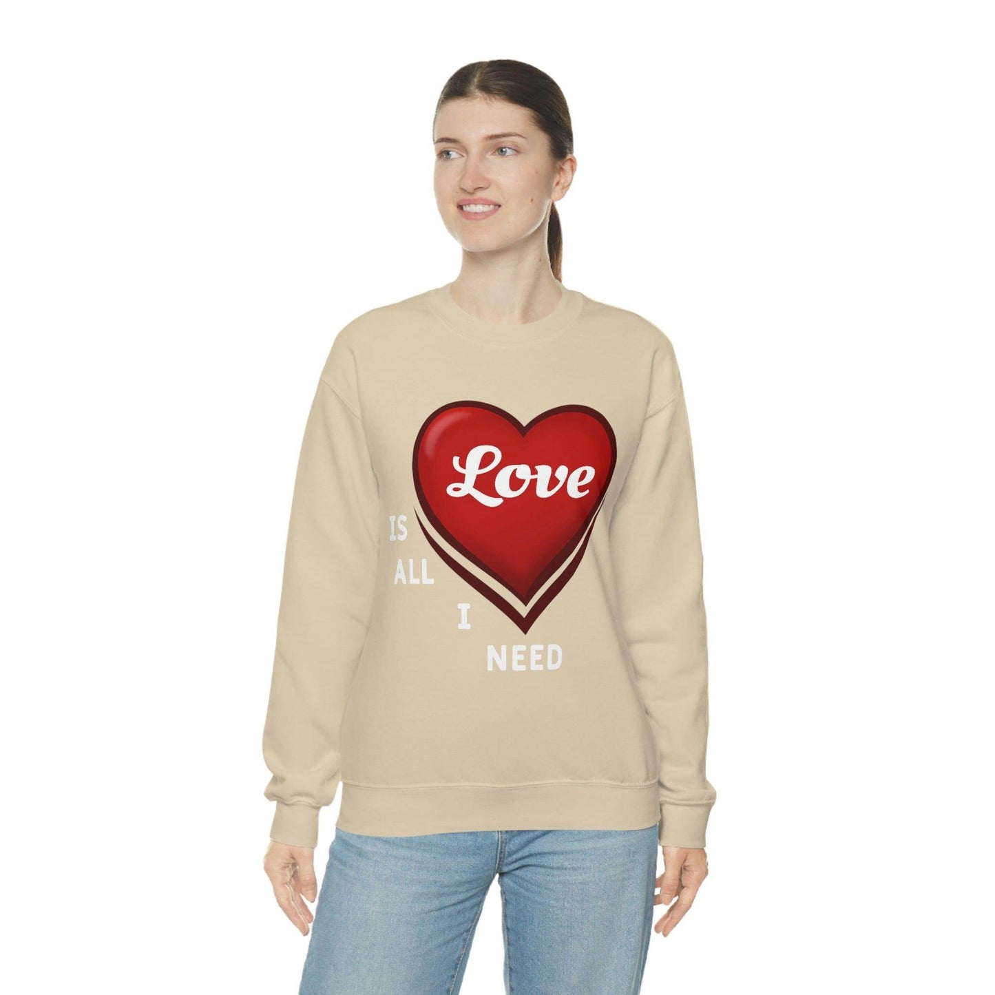 love is all I Need Sweatshirt - Giftsmojo