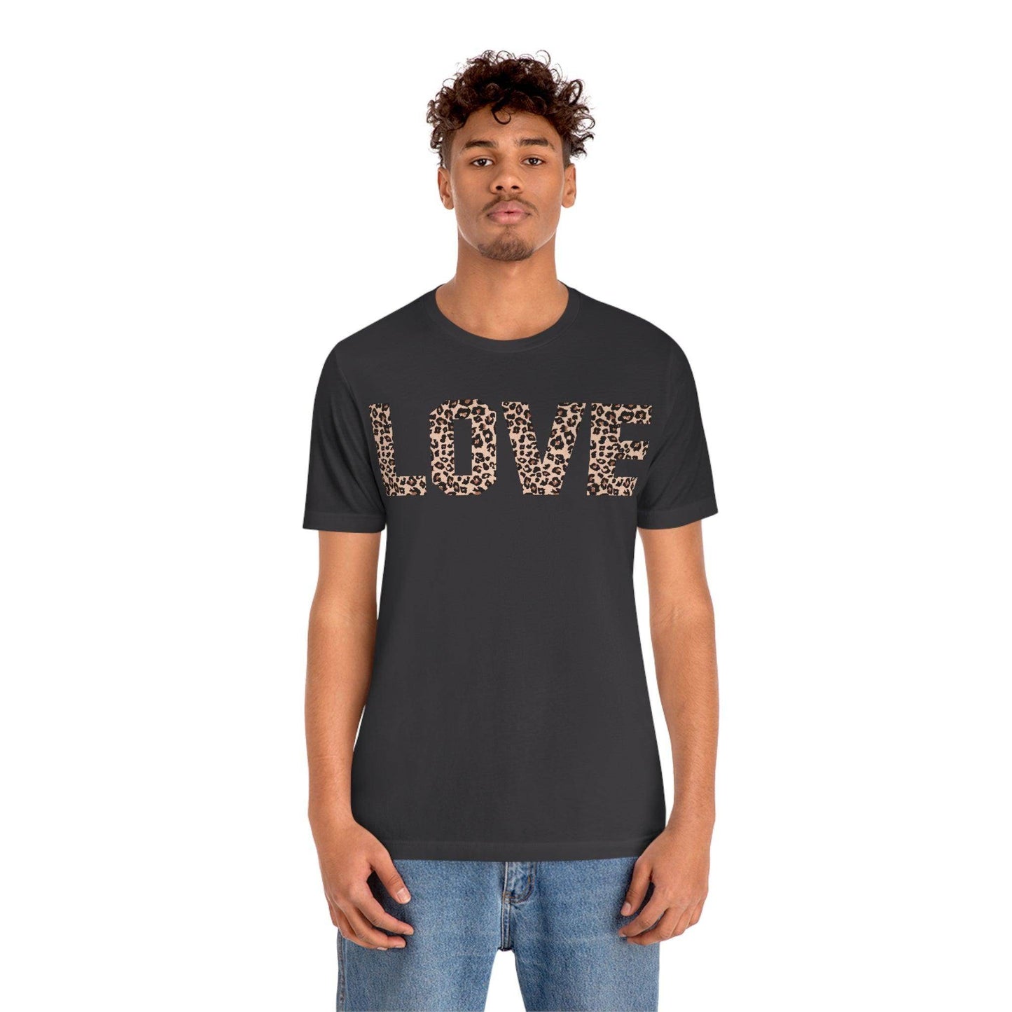 Leopard print love Tee - Giftsmojo