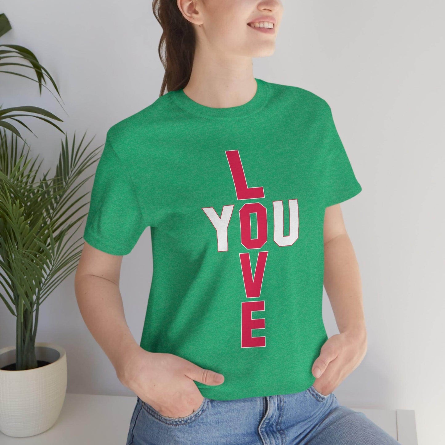 T-shape Love you Tee - Giftsmojo