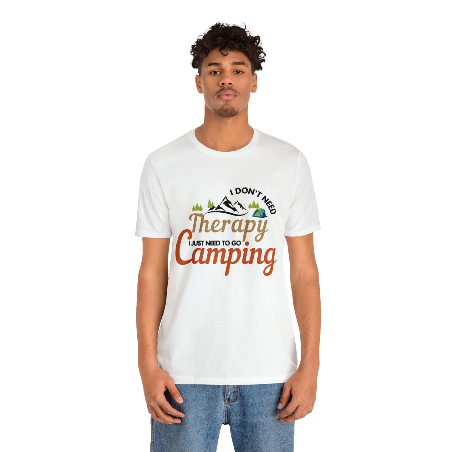 I don't need therapy I just need to go camping, camping shirt, dad shirt, dad gift, gift for outdoor lover, fishing gift nature lover shirt
