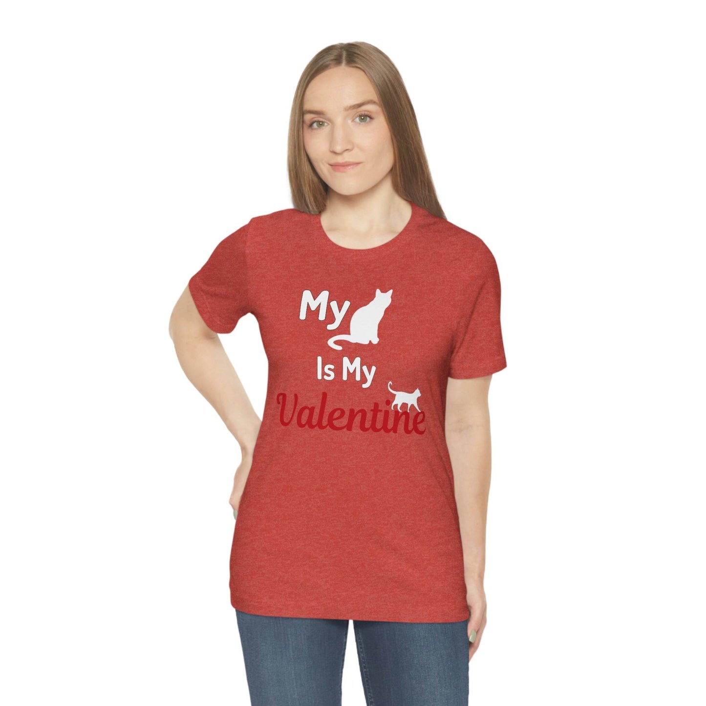 My Cat is My Valentine, Pet lover Valentine shirt - Cute cat lover shirt - gift for cat lovers - Giftsmojo