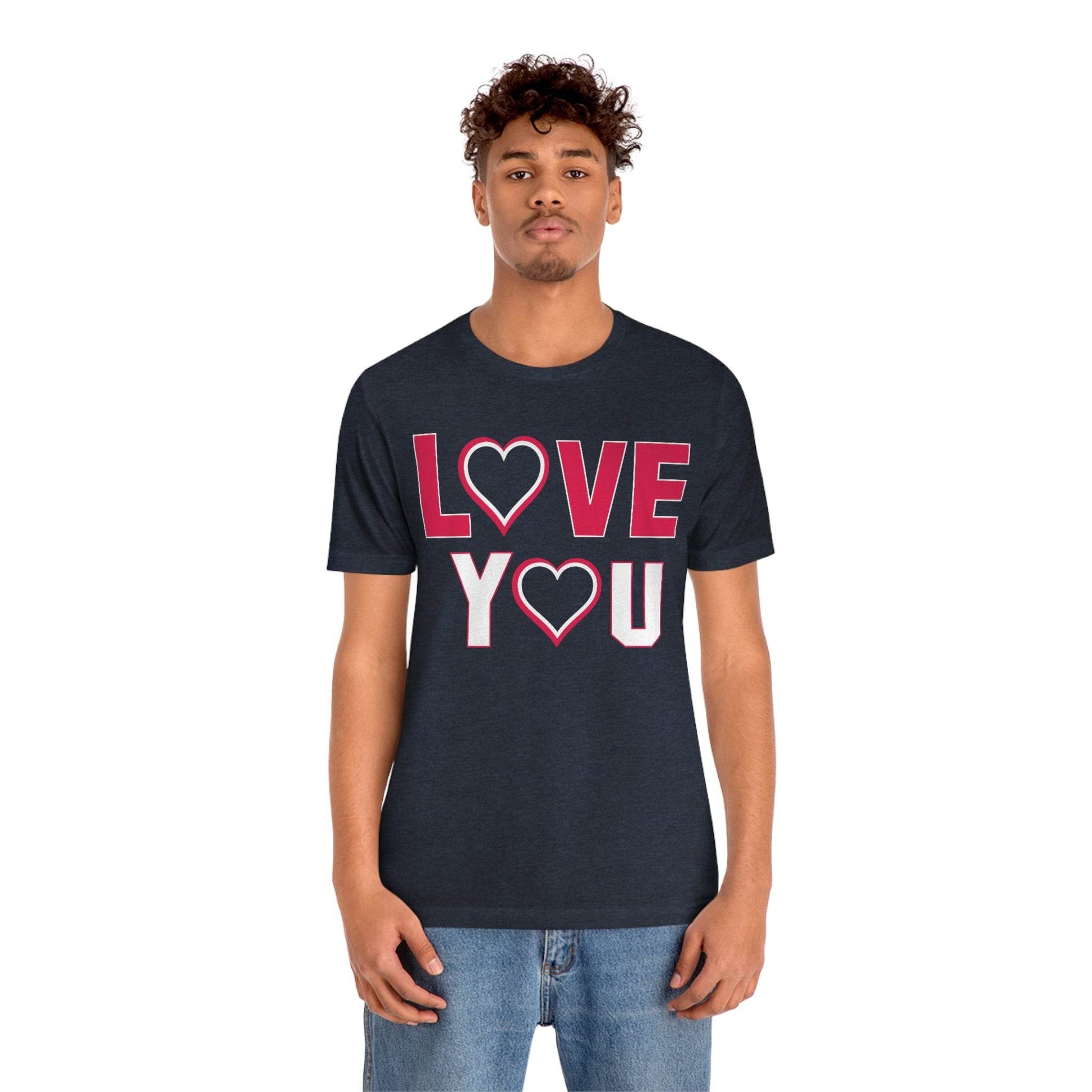 love you heart Tee - Giftsmojo