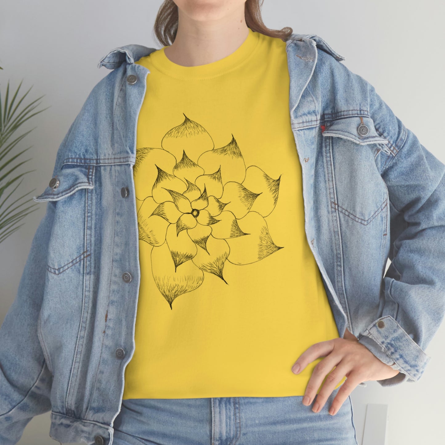 Flower Tee, custom designed tee, flower t-shirt, floral graphic tee