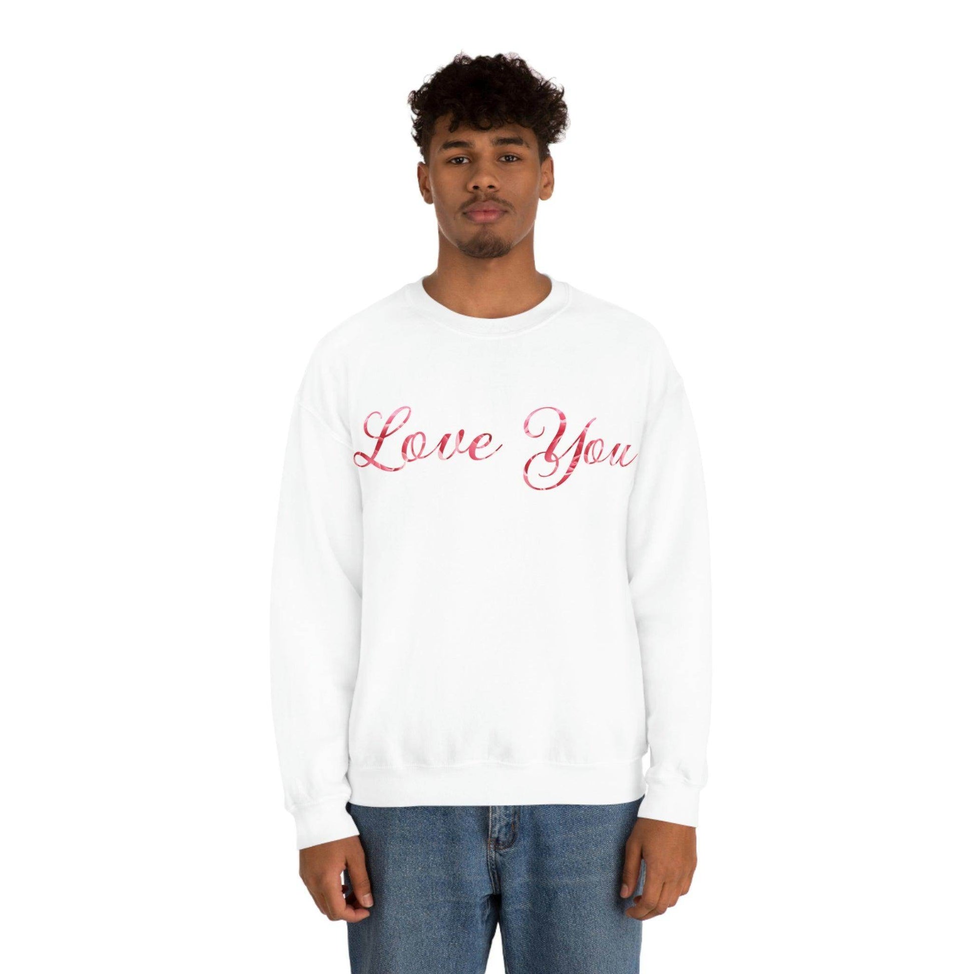 Love You Sweatshirt, love shirt, wedding gift, engagement gift, anniversary gift, couple shirt, matching shirt - Giftsmojo
