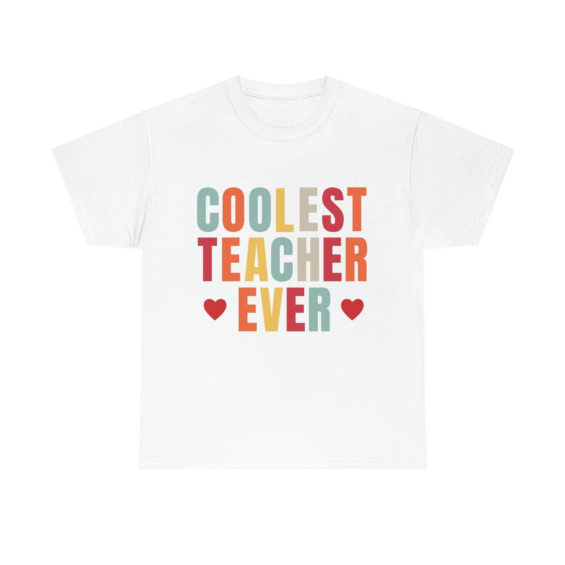 Coolest Teacher Ever T-Shirt - teacher gift - teacher appreciation - Giftsmojo