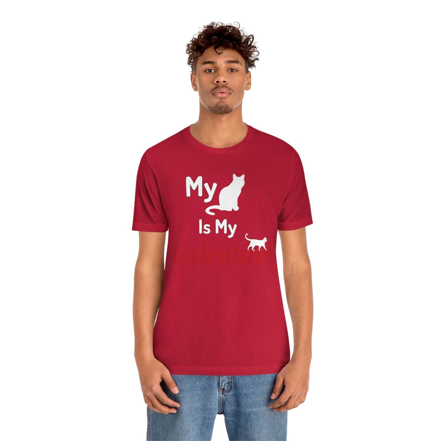 My Cat is My Valentine, Pet lover Valentine shirt - Cute cat lover shirt - gift for cat lovers - Giftsmojo